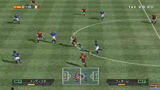 Winning Eleven 5 PS2 - Spain VS Italy Gameplay - Japanese Commentary (1080p 60FPS)