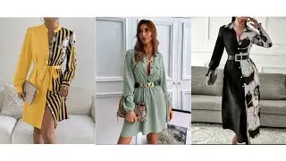 BELLOS VESTIDOS CAMISEROS PARA DIFERENTES OCASIONES/MODA 2023