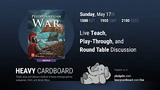 Peloponnesian War 431-404 BC (solo) Teaching, Play-through, & Round table by Heavy Cardboard