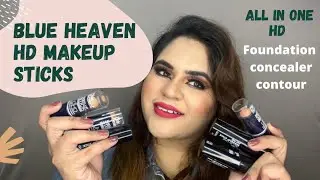 *new* Blue Heaven All in One HD Makeup Stick || Foundation concealer contour || How to use ? Review
