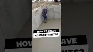 This Genius Concrete Hack | How to Finish Concrete Without Footprints! (@everythingaboutconcrete)
