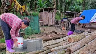 single mother begins the process of rebuilding the house- Foundation. What a surprise