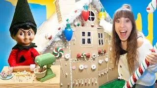 24 часа в ОГРОМНОМ пряничном домике в РЕАЛЬНОЙ ЖИЗНИ! (Злой эльф на полке!)