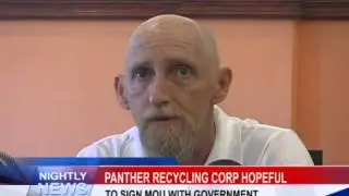 Michael Mosgrove President of Panther talks to the Media