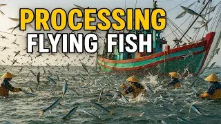 Fishermen Catch Billions of Flying Fish   Turning Them Into Exquisite Cuisine