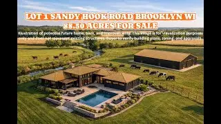 Wisconsin Land for Sale | Brooklyn | Lot 1 Sandy Hook Rd | Farm land | Crops & Stream | Build Site