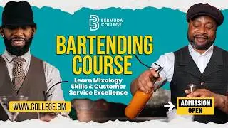 Start Your Bartending Course In Bermuda! Master Bartending at Bermuda College the BDA Course