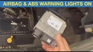 MK8 Ford Transit, контрольные лампы подушки безопасности и ABS на приборной панели