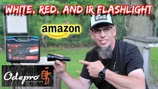 Red, White, and IR Flashlight; Odepro KL62PLUS Flashlight Review; Amazon Flashlight