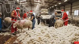 Inside the Sheep Wool Factory: Full Production Process Production Line (Step by Step)