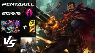 JUNGLE Graves vs Pantheon [PENTAKILL] - NA Challenger Patch 14.24