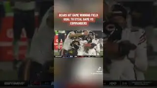 Bears game winning field goal vs Commanders