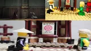 Lego NINJAGO Lloyd Sparring with Sensei Wu Remake (TMNT2012, Leo, Splinter)Style