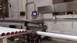 Automtic three shaft paper tube cutting machine 2