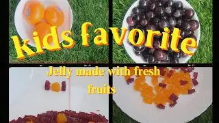 Orange and Grape Fresh Fruit Jelly | Sweet & Refreshing Dessert #jelly #freshjelly #healthyfood