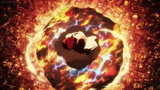 One Punch Man Saitama Destroy Meteor Moment [1080p]