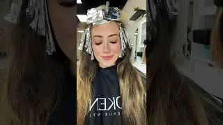 Bold hair transformation: bronze & blonde highlights #fok
