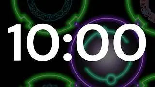 10 Minute Break Timer 🧡 Short Rest Countdown 🧡 Animated Circle Background 🧡 ASMR Tick Tock