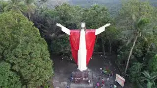 free video clips and footage - Jesus Statue Drone Capture