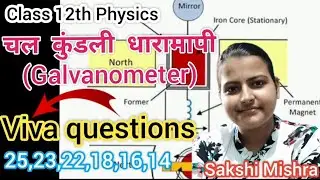 चल कुंडली धारामापी(Galvanometer) viva🔥Most Important Questions class 12th Physics #vivaquestion 