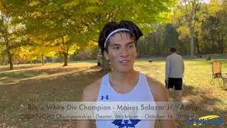 Interview: Moises Salazar Jr. of Adrian at the 2025 SEC XC HS Championship