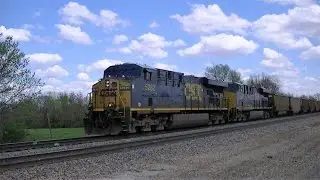 Two CSX Units Lead BNSF Coal Train