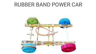 How to Make a Rubber Band Powered Car | Easy DIY Science Project at Home