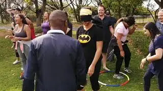 Imperial Managed Solutions Cape Town Blindfold Collection Team Building Activity in Somerset West