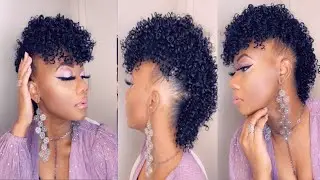 Crochet Braids🤔 || $18 Quick and Easy Mohawk Updo Hairstyle In 5 Minutes