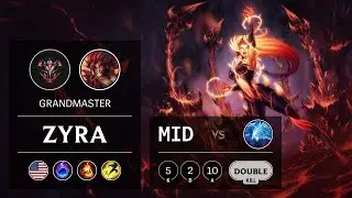 Zyra Mid vs Anivia - NA Grandmaster Patch 9.13