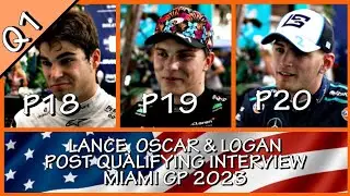 LANCE, LOGAN & OSCAR || MIAMI GP POST QUALIFYING 2023