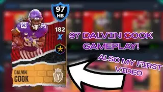 97 OVR TOTY DALVIN COOK GAMEPLAY AND RATING!! | MY FIRST VIDEO | - Madden Mobile 21