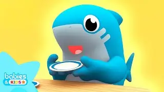 SHARK ACADEMY 🦈 Dish, Fork & Spoon 🍽️ Kids Songs & Nursery Rhymes 🌈 Babies and Kids