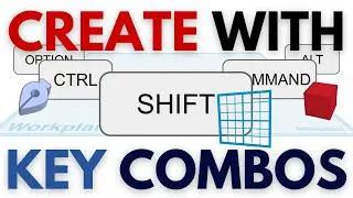 Комбинации клавиш Tinkercad с использованием SHIFT, CTRL и ALT