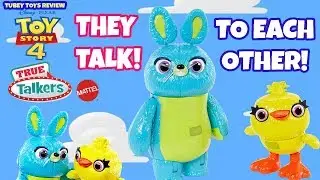 New Toy Story 4 Bunny and Ducky True Talkers Interactive Talking Poseable Figures Tubey Toys Review