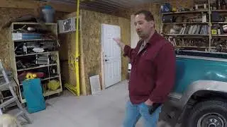 new walk in meat cooler and seed starting room