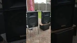 Testing Peavey amp and Yamaha speakers