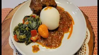 How To Cook ~ Best African Food Cuisine Recipe | Beef Stew, Rice Fufu, Delicious Saut&eacute;ed Spinach