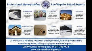 Call Universal Roofing today for professional roof repairs and reports.