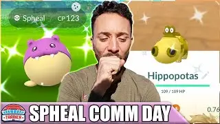 HOW MANY MILLION?! THE *1 HOUR XP CHALLENGE* - SHINY SHPEAL COMM DAY | Pok&eacute;mon GO