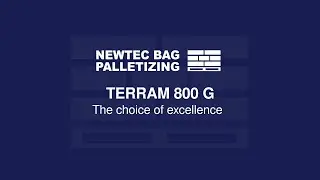 TERRAM 800 G PALLETIZER | NEWTEC BAG PALLETIZING
