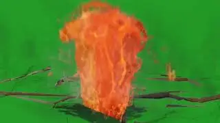 lava green screen