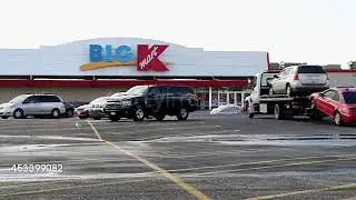 Strip Mall Exteriors Winter Big Kmart
