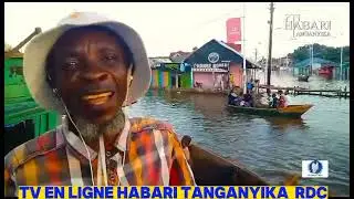 Tanganyika : Inondation sur Dav à Kalemie le transport à coup de pagaie Dans la province.