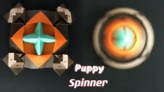 Origami Puppy Spinner/ Fun & Easy Paper Spinner/ Paper Craft