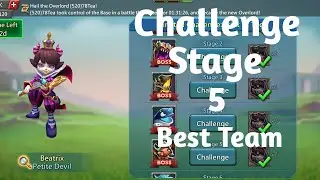 Lords mobile limited challenge stage 5 petite devil (Trick vs Trick) Tricky Bomb best hero f2p