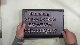 Samsung Galaxy Book S SM-W767V How To Partially Take Apart Lower Base Disassembly