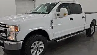 2022 FORD F250 XL STX CREW SHORT 6.2L V8 OXFORD WHITE 4K ОБЗОР 16116Z