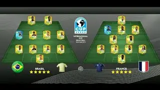 DLS International cup semi final Brasil (3) x (1) France full match