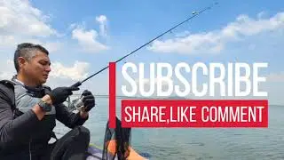 Inflatable kayak fishing @ changi bay point